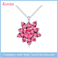 2015 fashion jewelry fine china emerald stone pendant necklace Austrian crystal necklace